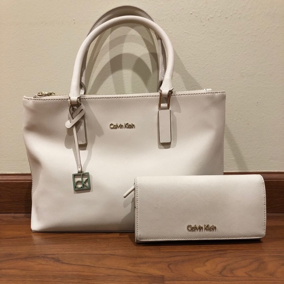 calvin klein purse and wallet set